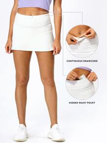 網球/高爾夫裙褲 - 白色 - 查看 5