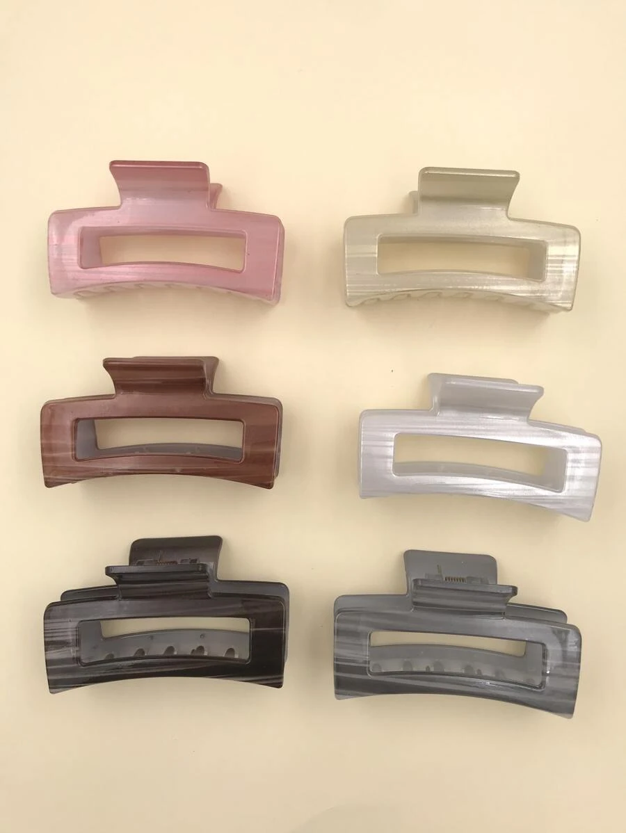 6pcs Claw Clip - Multicolor - View 1