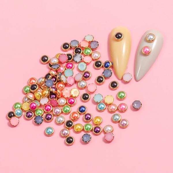 

1pack Mix Color Nail Art Decoration, Red