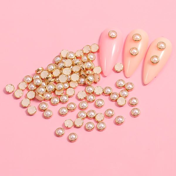 

1pack Nail Art Decoration, Gold