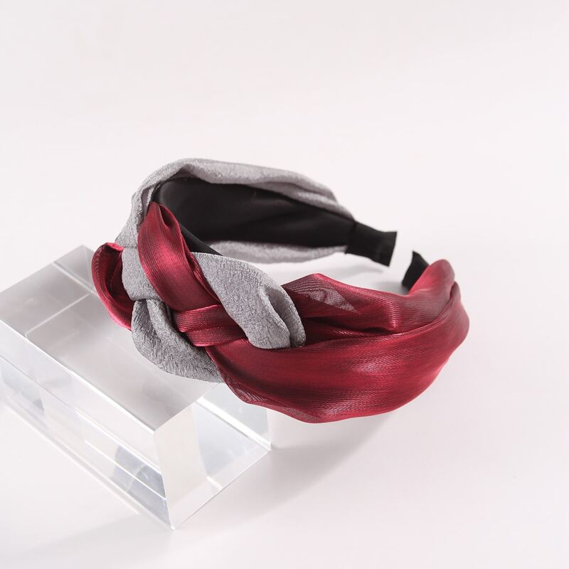 

Two Tone Braided Headband, Multicolor