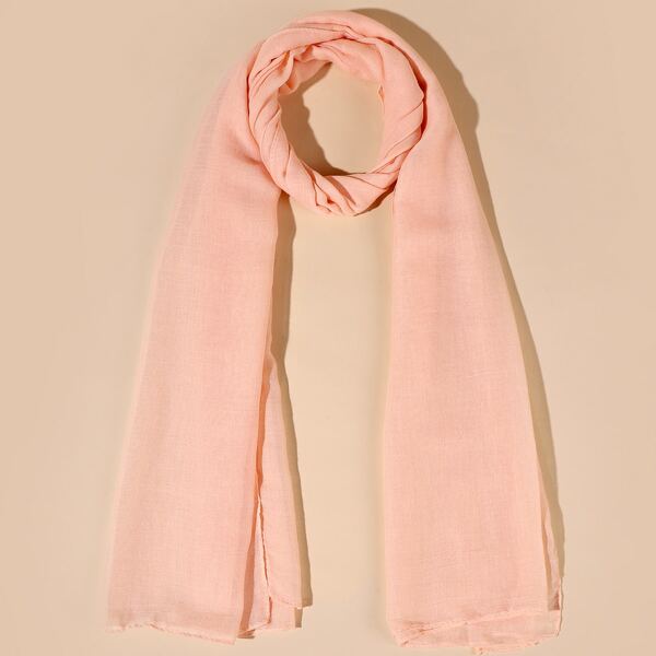 

Minimalist Solid Scarf, Baby pink