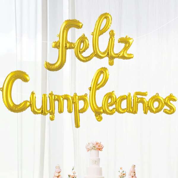 

1set Birthday Decorative Balloon, Gold