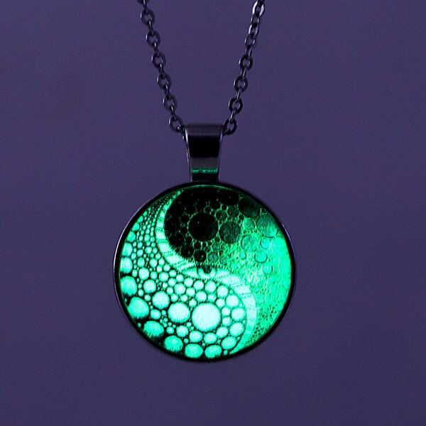 

Men Yin & Yang Charm Necklace, Multicolor