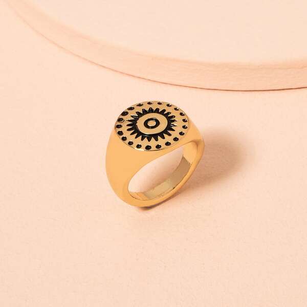 

Sun Pattern Ring, Gold