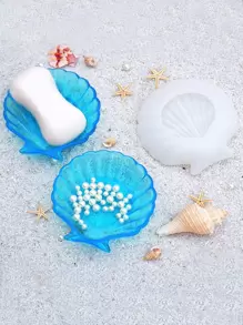 Khuôn silicon tự làm 1 cái có vỏ - trắng - Xem 1