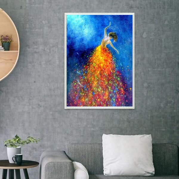 

Figure Graphic DIY Diamond Unframed Painting, Multicolor