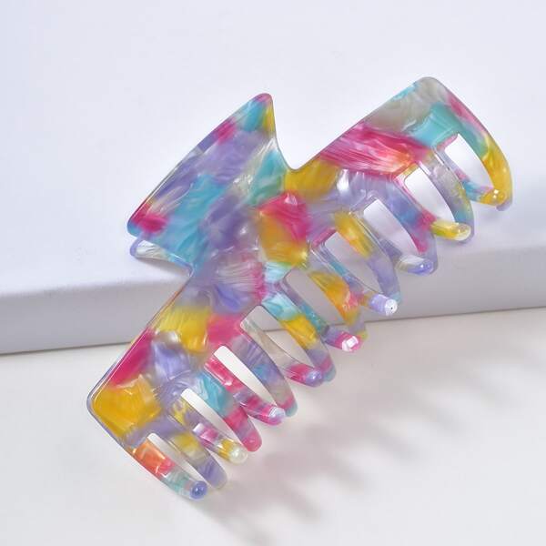 

Color Block Hair Claw, Multicolor