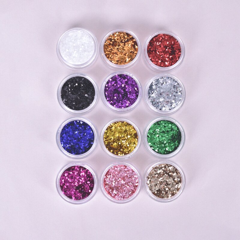 

12pcs Mix Color Nail Art Decoration Sequin, Multicolor