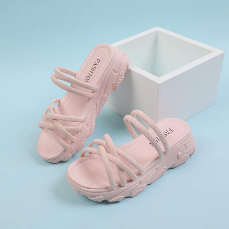 

Cross Strap Two Way Wear Sport Sandals, Baby pink