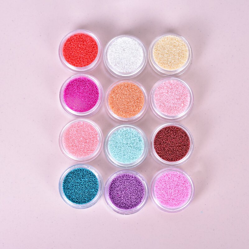 

12pcs Mix Color Nail Art Decoration, Multicolor