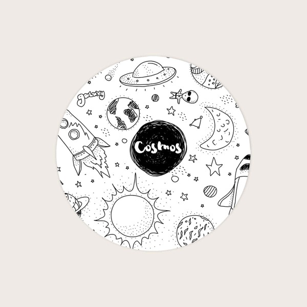 

Galaxy Pattern Mouse Pad Sticker, Multicolor