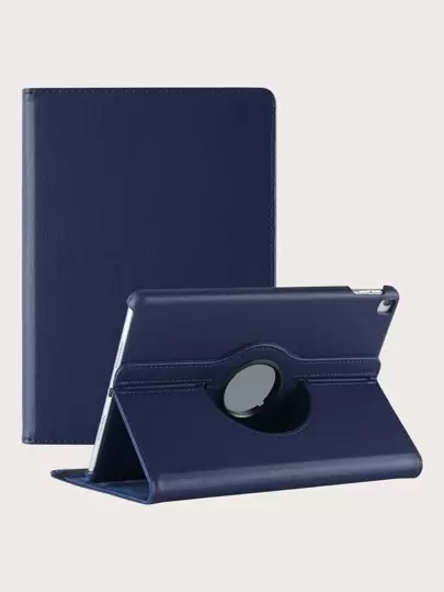 360° Rotatable Multi-Angle Protective Case, Compatible With IPad Mini 1/2/3/4/5/6/Mini7, IPad 9.7/10.2/10.5, IPad Air 4/5, IPad Pro 11-Inch, IPad Air 11-Inch (M3) 2025, IPad (A16) 11 Inch 11th Generation 2025, Elastic Strap, PC Hard Shell + PU Leather Material