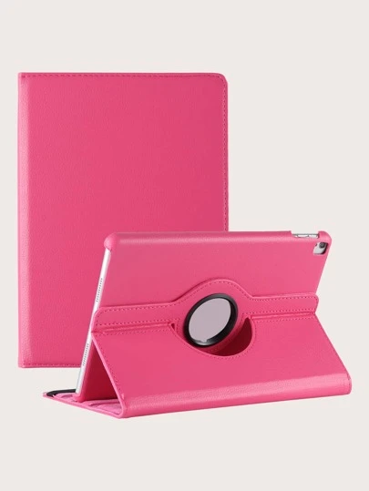 1 个纯色 360 度旋转多角度支架保护壳，兼容 iPad Mini 1/2/3/4/5/6/Mini7、iPad 9.7/10.2/10.5、iPad Air 4/5、iPad Pro 11 英寸、iPad Air 11 英寸 (M3) 2025、iPad (A16) 11 英寸第 11 代 2025，孔位置可能因实际收到的物品而异