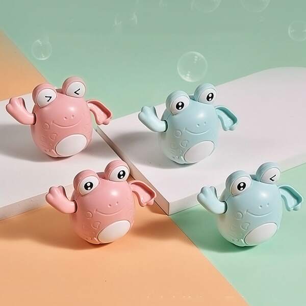 

1pc Kids Frog Shaped Random Color Bath Toy, Multicolor