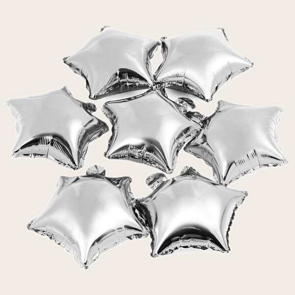 

7pcs Star Shaped Balloon, Gold