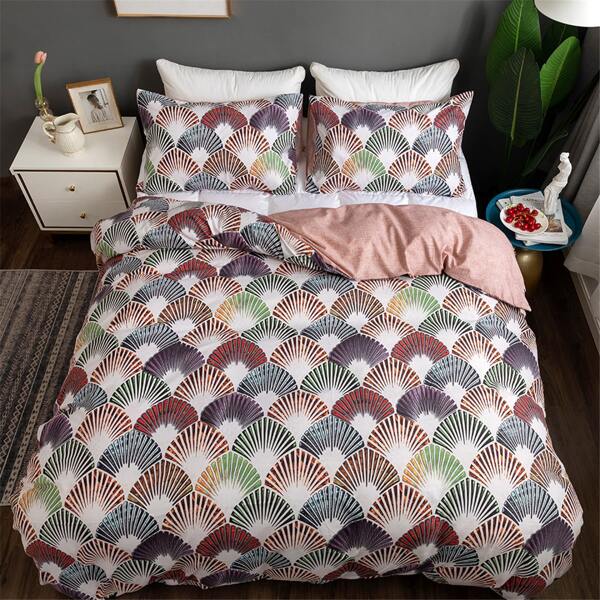

Fish Scales Duvet Cover Set Without Filler, Multicolor