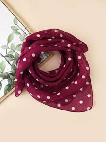 EMERY ROSE Khăn rằn chấm bi - Đỏ - Xem 1