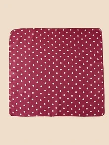 EMERY ROSE Khăn rằn chấm bi - Đỏ - Xem 3