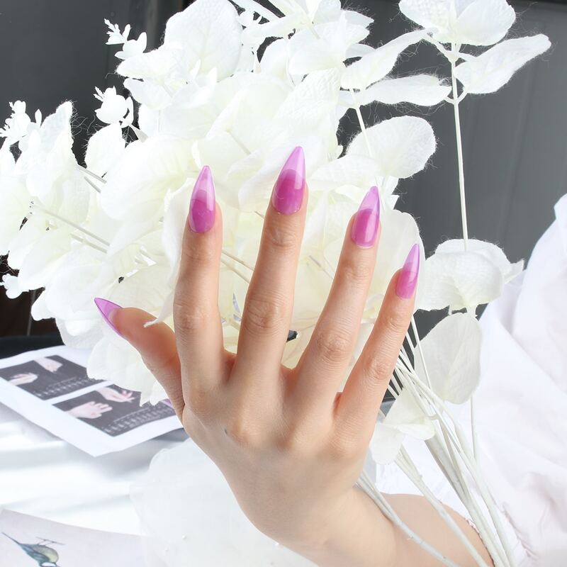 

120pcs Mix Color Fake Nail, Multicolor