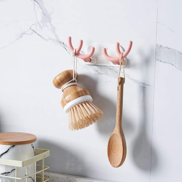 

1pc Random Color Antler Hook, Multicolor