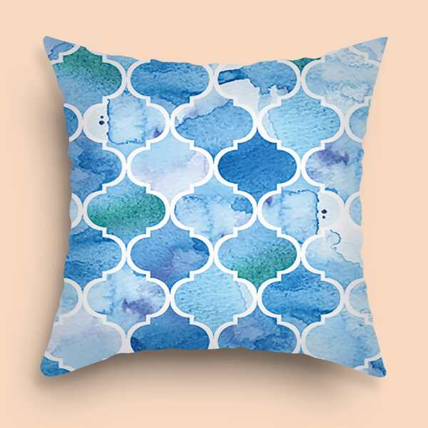 

Geometric Pattern Cushion Cover Without Filler, Multicolor
