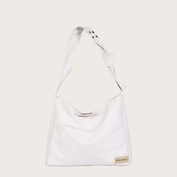 

Knot Decor Shoulder Bag, Beige