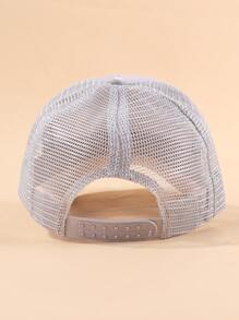 Gorra De Béisbol De Niñitas Con Decoración De Mariposa Y Lentejuelas - Rosa Pálido - Ver 5