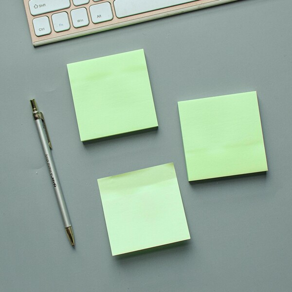 

1pc Plain Sticky Note, Green