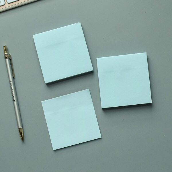 

1pc Plain Sticky Note, Blue