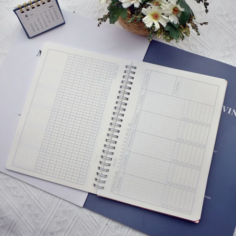 

1pc Laser Cover Spiral Notebook, Multicolor