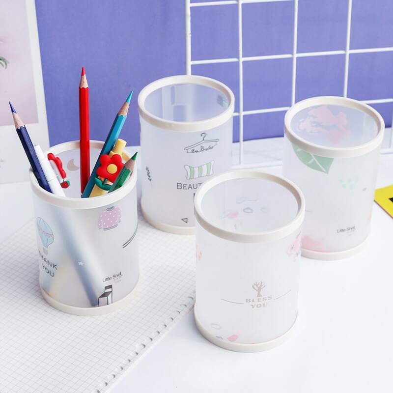 

1pc Random Pattern Pen Holder, Multicolor