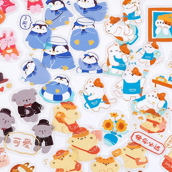 

40pcs Cartoon Graphic Random Sticker, Multicolor