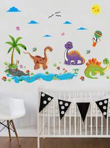 2張兒童卡通恐龍牆貼 - 彩色 - 查看 2