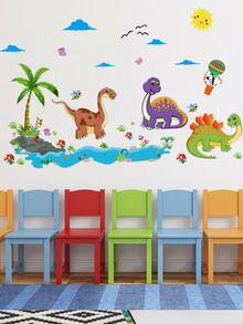 2張兒童卡通恐龍牆貼 - 彩色 - 查看 3