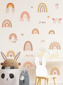 Hình dán tường mô hình cầu vồng dành cho trẻ em - Nhiều màu - Xem 2