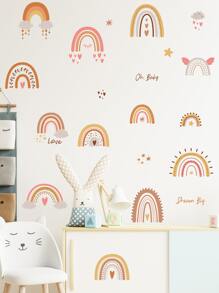 Hình dán tường mô hình cầu vồng dành cho trẻ em - Nhiều màu - Xem 3