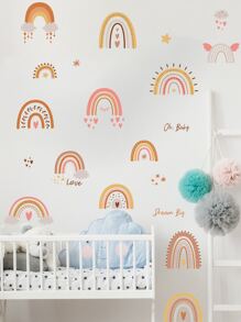 Hình dán tường mô hình cầu vồng dành cho trẻ em - Nhiều màu - Xem 5