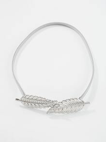 Leaf Decor Body Jewelry - Silver - View 1