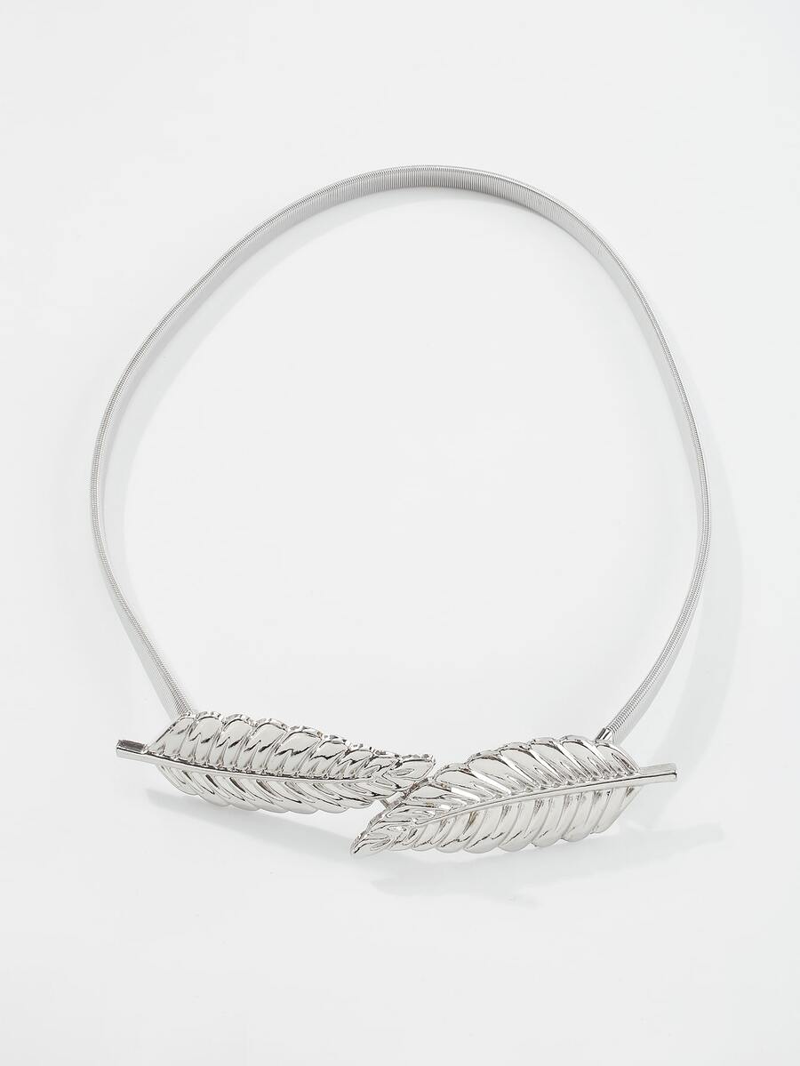 Leaf Decor Body Jewelry - Silver - View 1