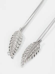 Leaf Decor Body Jewelry - Silver - View 2