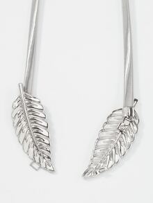 Leaf Decor Body Jewelry - Silver - View 4