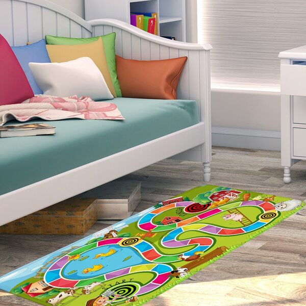 

Cartoon Graphic Kids Floor Carpet, Multicolor