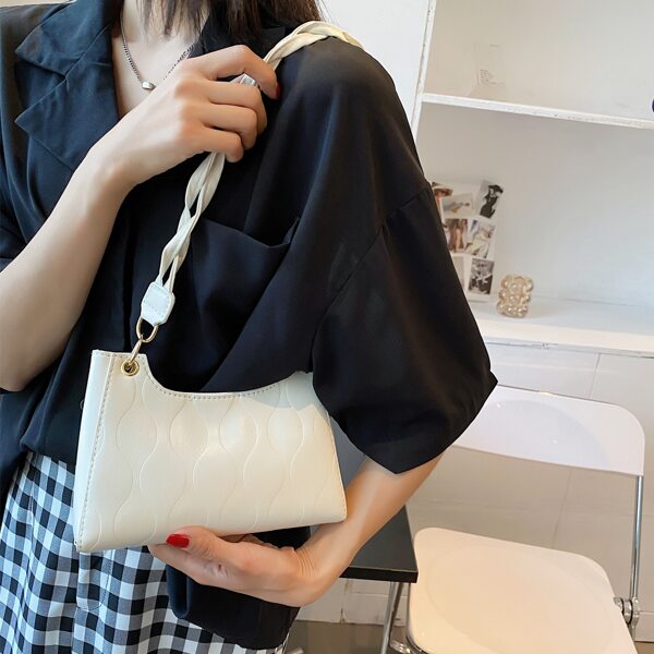 

Textured Shoulder Bag, Beige
