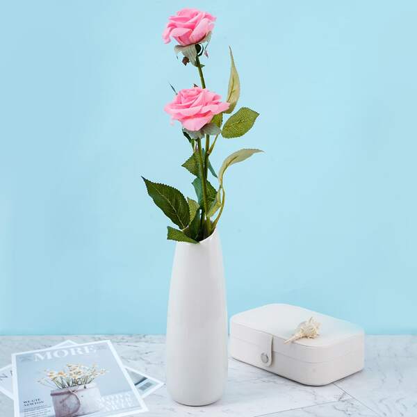 

1pc Artificial Rose, Pink