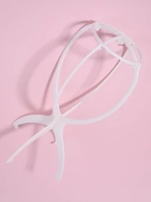 1 hộp đựng tóc giả màu ngẫu nhiên - trắng - Xem 3