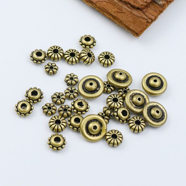 

32pcs Bead DIY Jewelry Accessories, Bronze