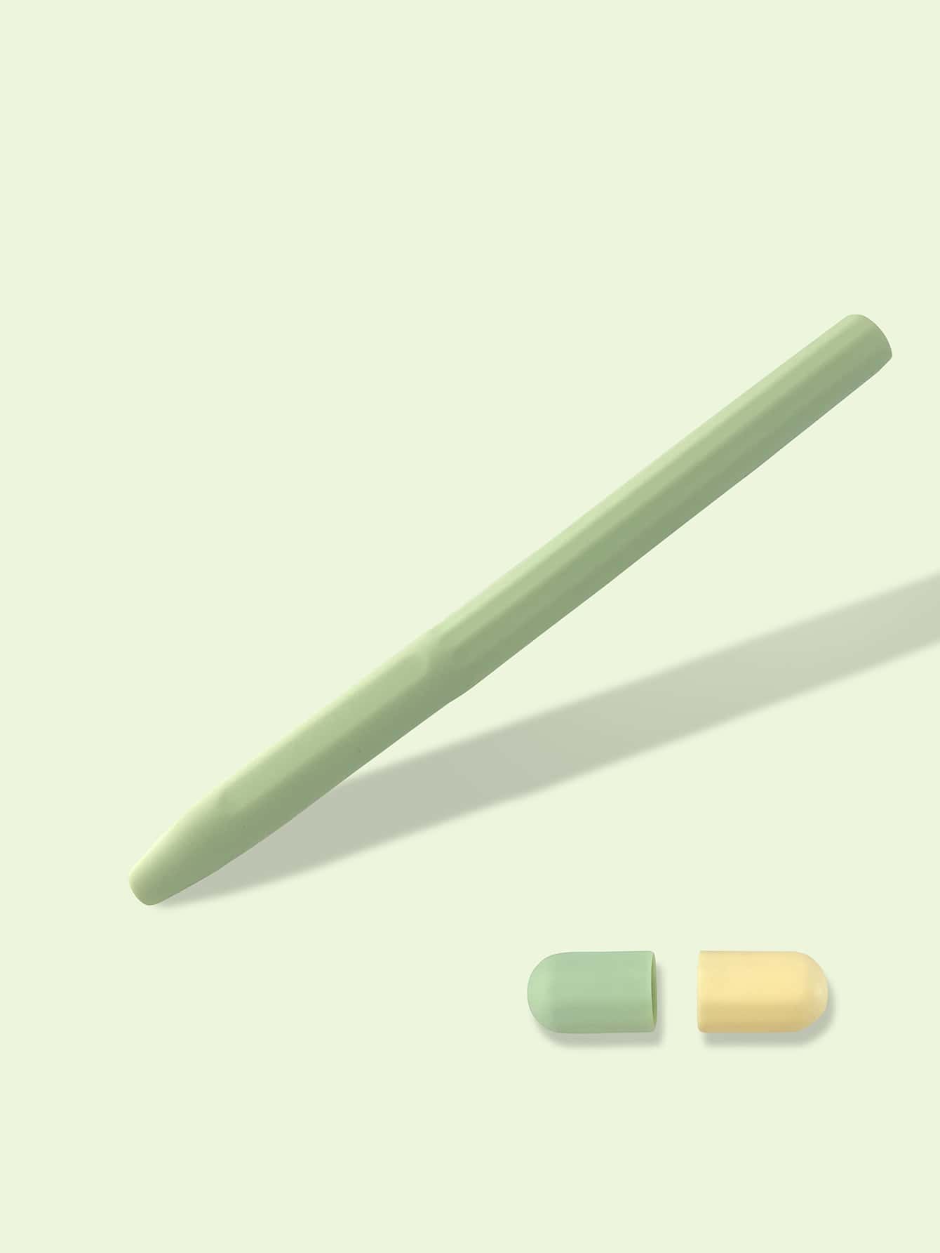 Vỏ silicone tương thích với Apple Pencil 1st - màu xanh lá - Xem 1