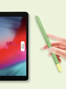 Vỏ silicone tương thích với Apple Pencil 1st - màu xanh lá - Xem 2