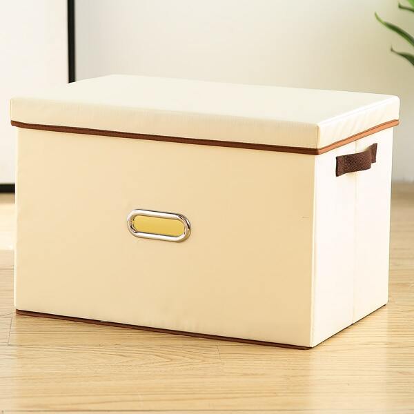 

Solid Color Storage Box, Beige